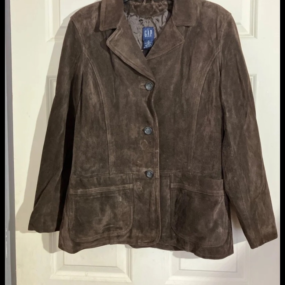 GAP Women's Tan Suede Blazer